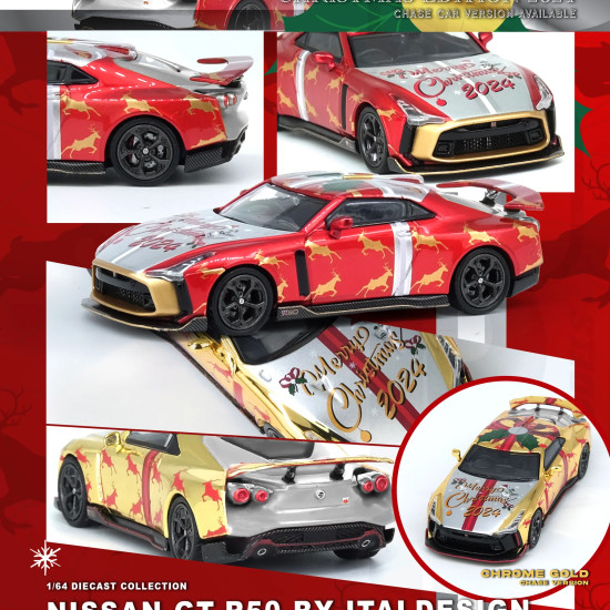 Inno 1/64 Nissan GT-R50 "XMAS 2024" Special Edtion IN64-R50-XMAS24