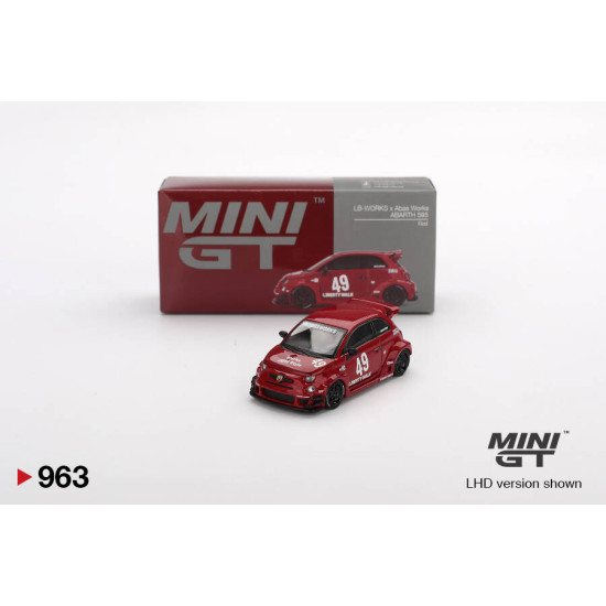 Mini GT 1/64 LB-WORKS x Abas Works ABARTH 595 Red MGT00963