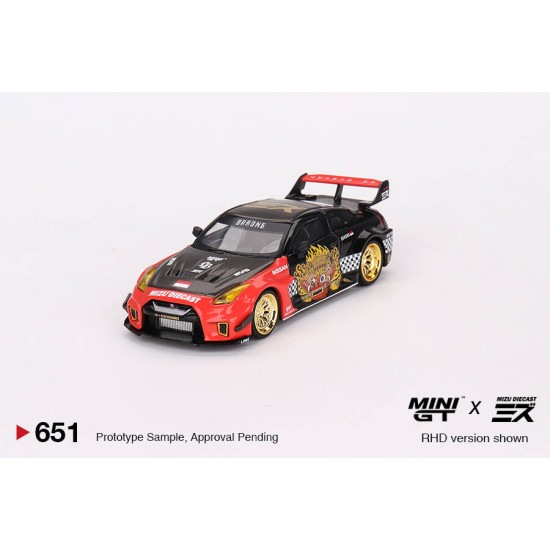 Mini GT 1/64 LB-Silhouette WORKS GT NISSAN 35GT-RR Ver.1 “BARONG” MINI GT x MIZU Diecast MGT00651