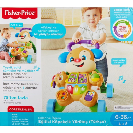 Fisher Price Eğlen & Öğren™ Yaşa Göre Gelişim - Eğitici Köpekçik Yürüteç (türkçe) Ftg10