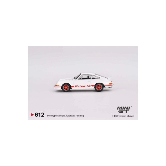 1/64 Porsche 911 RS 2.7 Grand Prix White with Red Livery MGT00612
